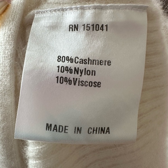 Caara Cream Cashmere Button-Up Cardigan - Picture 4 of 4